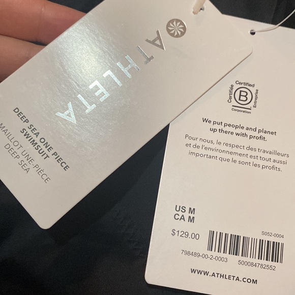 🖤 Athleta Deep Sea One Piece Swimsuit // Black - Picture 6 of 8